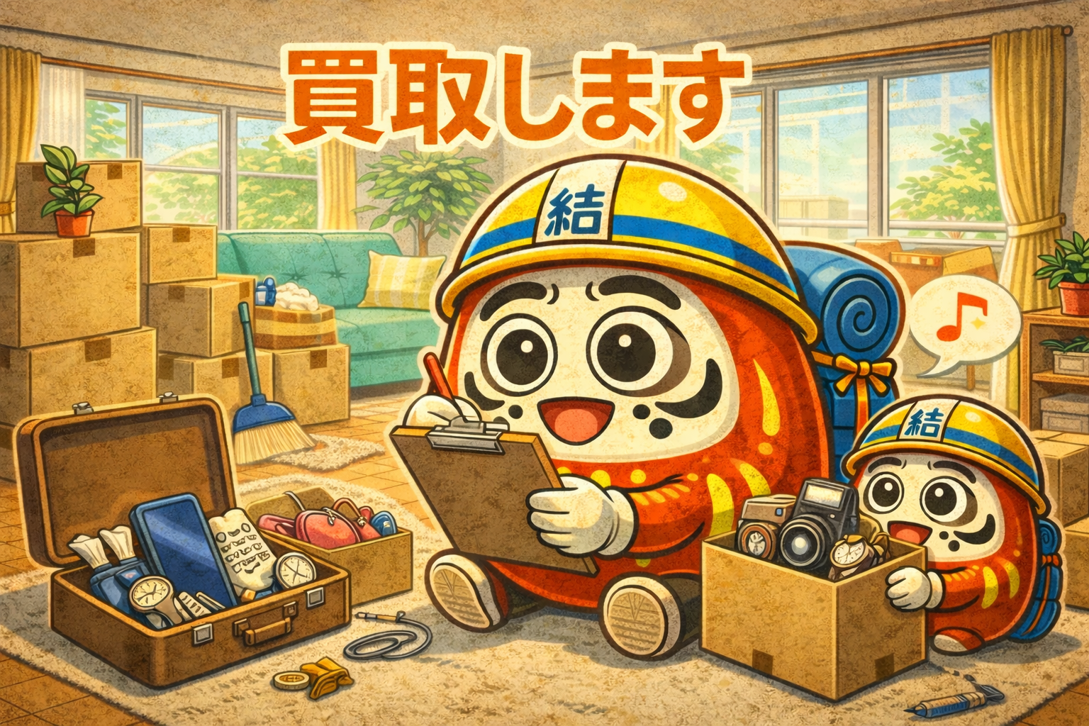 だるまの買取準備